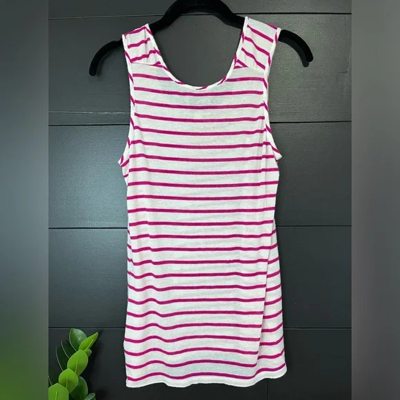 PINK ROSE Premium Quality Striped Tank Top. Women’s size L. GUC - Picture 3 of 7